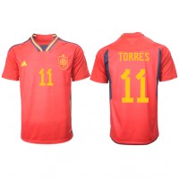 Muški Nogometni Dres Španjolska Ferran Torres #11 Domaci SP 2022 Kratak Rukav